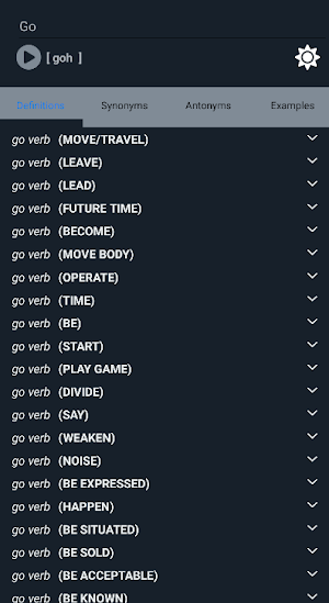 Simple Synonyms Antonyms Screenshot 1