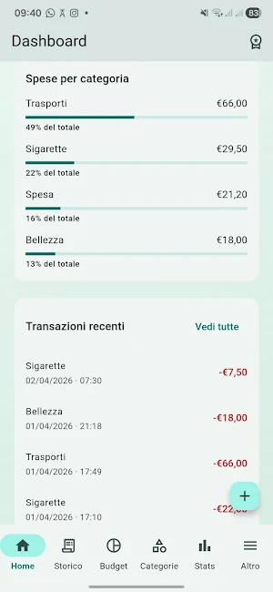 soldIA: Spese e Budget Screenshot 3