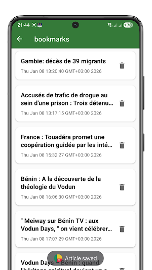 Actualités Bénin Screenshot 2