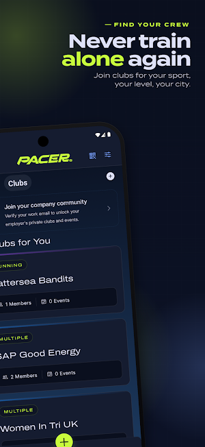 PACER: Home of Social Sport Screenshot 2