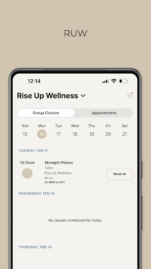 Rise Up Wellness Screenshot 2