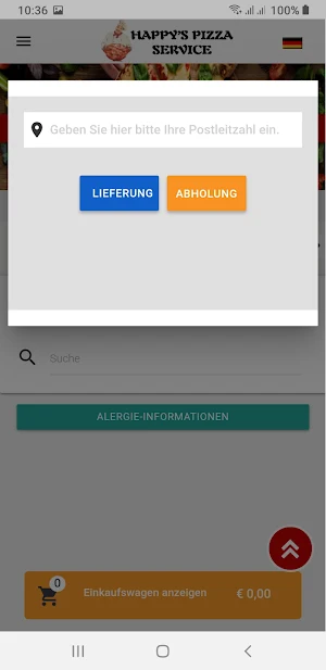 Happy's Pizza Service Screenshot 2