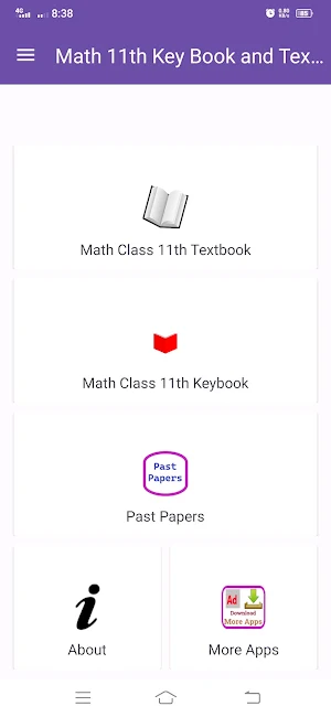 Math 11th KeyBook and Textbook Screenshot 0