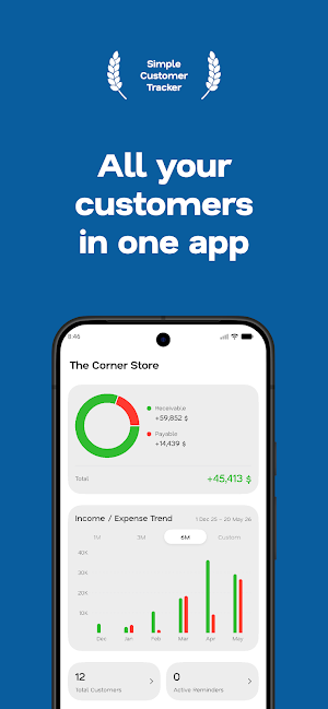 Customer Tracker: Ledgerly Screenshot 0