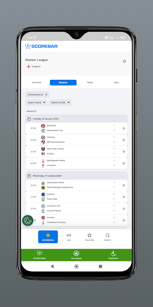 Soccer Live Score Screenshot 3