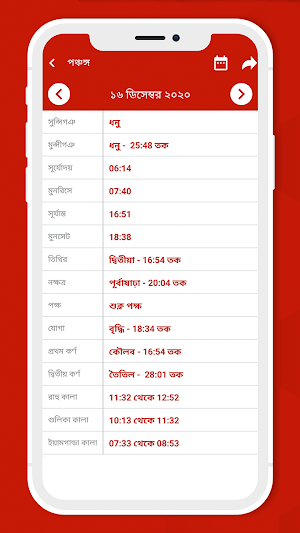 Bangla Calendar 2022: বাংলা ক্যালেন্ডার 2022 Screenshot 3