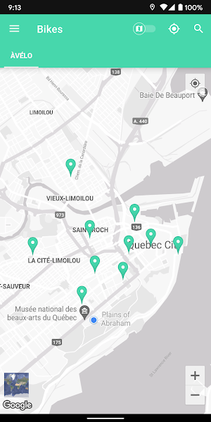 Québec City àVélo Bike - MonTransit Screenshot 2