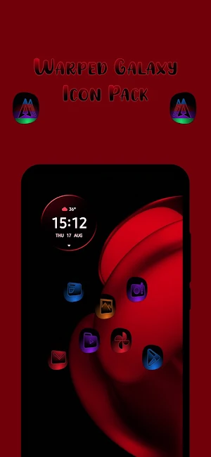 Warped Galaxy Icon Pack Screenshot 1