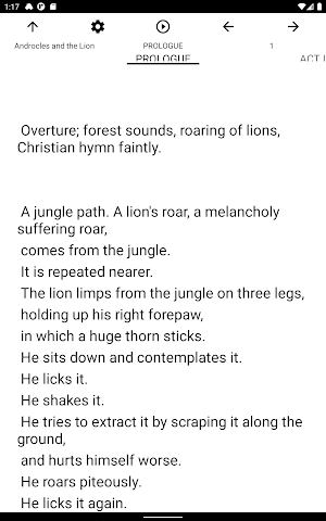 Book, Androcles and the Lion Screenshot 3