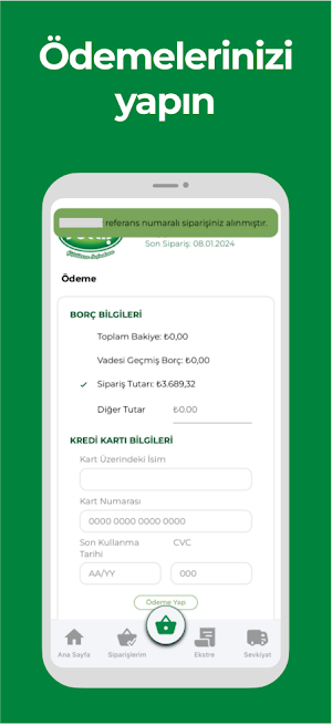 Sütaş Müşteri Portal Screenshot 2