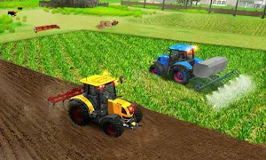 Tractor Farming Game 2020: Real Combine Harvester Screenshot 1