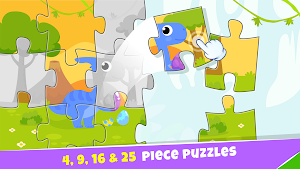 Bini Dino Puzzles for Kids! Screenshot 0