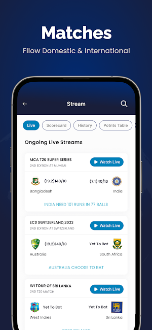Cricket Score : Liveline Guru Screenshot 2