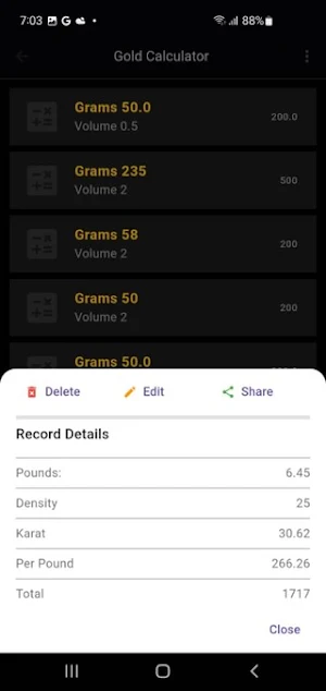 Gold Calculator Screenshot 1