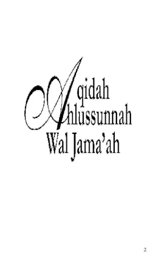 Aqidah Ahlussunnah Wal Jama'ah Screenshot 0