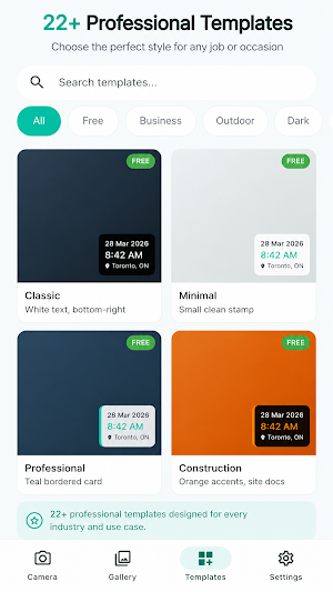 Timestamp Pro: GPS Map Camera Screenshot 2