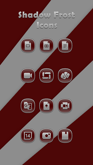 Shadow Frost Burgundy Icons Screenshot 1