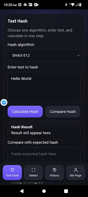 Aegis Hash Screenshot 0
