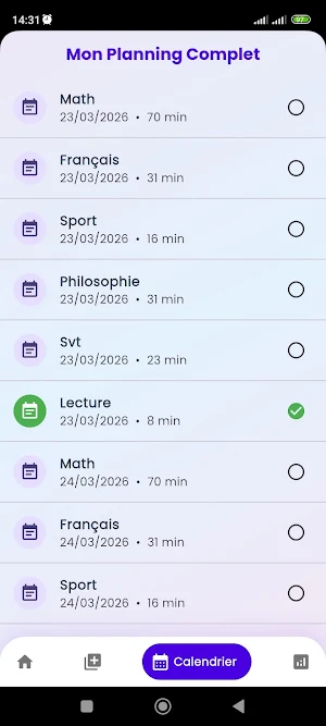 Jour J : Révisions & Minuteur Screenshot 3