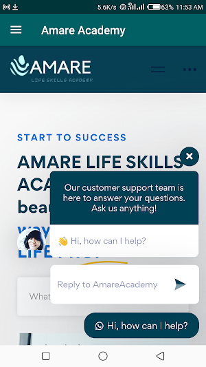 Amare Academy Screenshot 0
