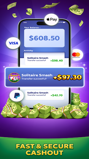 Solitaire Smash: Real Cash! Screenshot 0