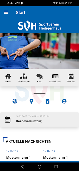 Sportverein Heiligenhaus e.V. Screenshot 1