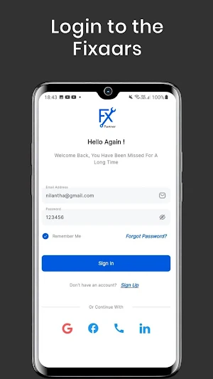 Fixaars for Providers Screenshot 1