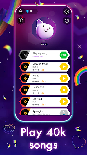 Dancing Cats - Tiles Hop Screenshot 0
