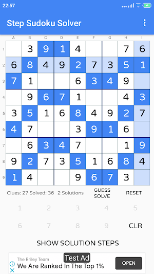 Sudoku Solver with Explainer Screenshot 2