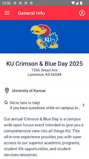 KU Admissions Guidebook Screenshot 1