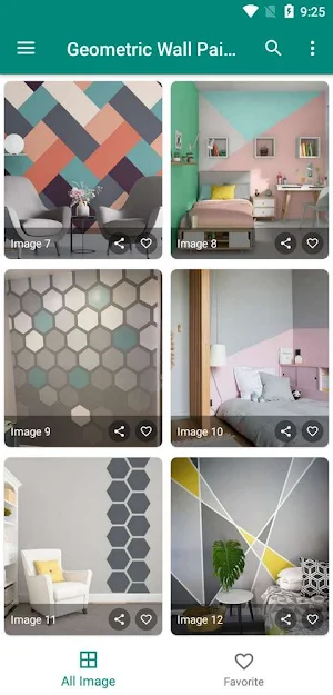 Geometric Wall Painting Ideas Screenshot 0