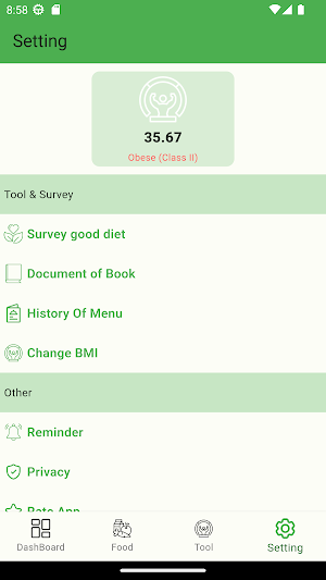 Manage Food Healthy Menu Screenshot 2
