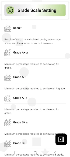 Test Grade Calculator Screenshot 3