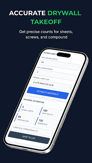 Drywall Stud & Ceiling Calc Screenshot 1