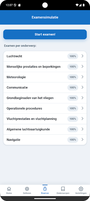 PPL-A Vliegbrevet Theorie Quiz Screenshot 1