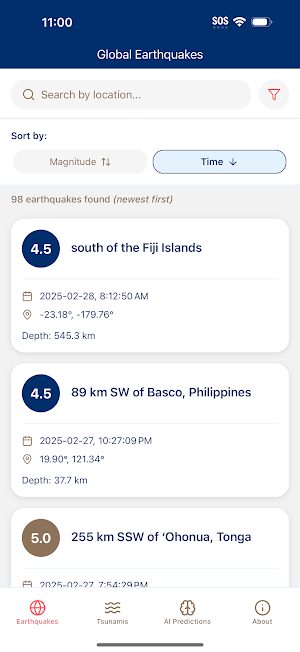 AI Earthquakes Screenshot 0