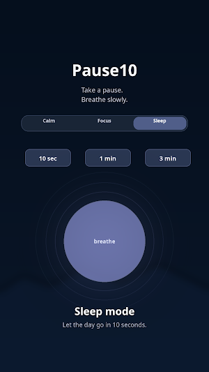 Pause10: Minuteur Respiration Screenshot 0