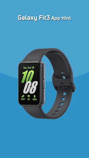 Galaxy Fit3 App Hint Screenshot 1