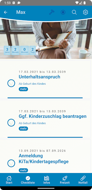 Familien-App Emsdetten Screenshot 1