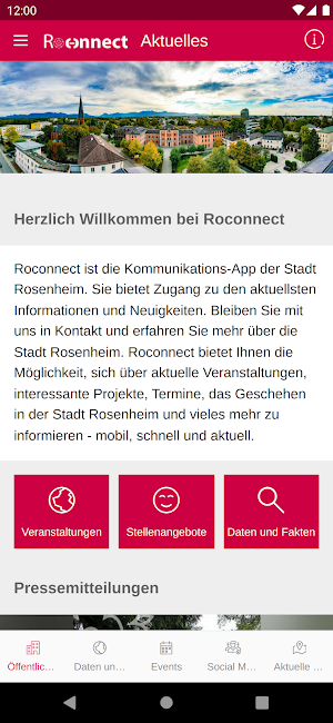Roconnect der Stadt Rosenheim Screenshot 0