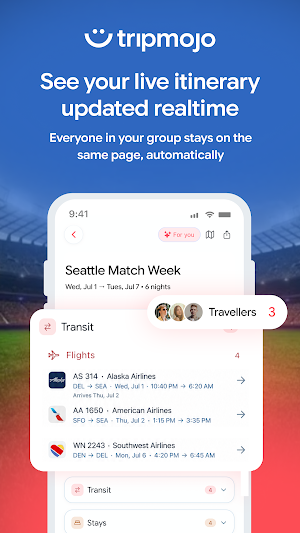 Tripmojo: Group Trip Planner Screenshot 1
