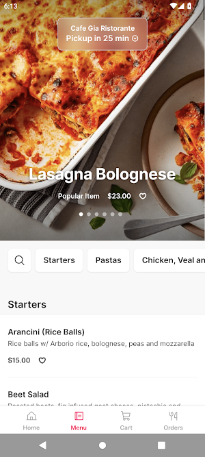 Cafe Gia Ristorante Screenshot 1