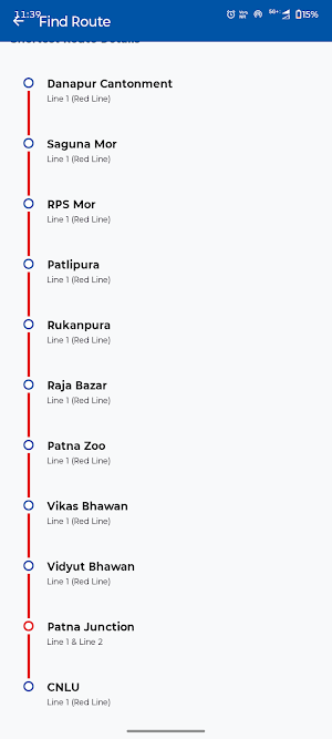 Patna Metro Navigator Screenshot 2