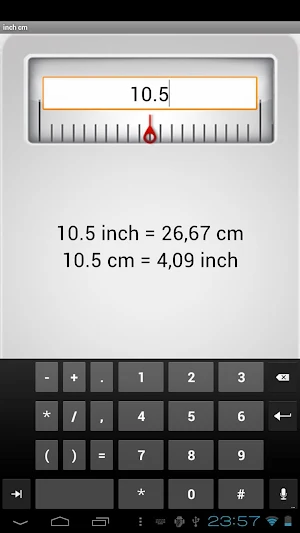 Inch Centimeter Screenshot 2