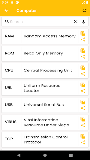 Full Form Dictionary Screenshot 2