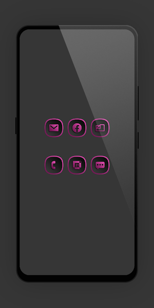Shadow Gray Pink Icon Pack Screenshot 2