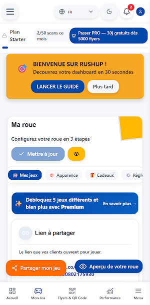 RushUp - Fidelite Commerce Screenshot 1
