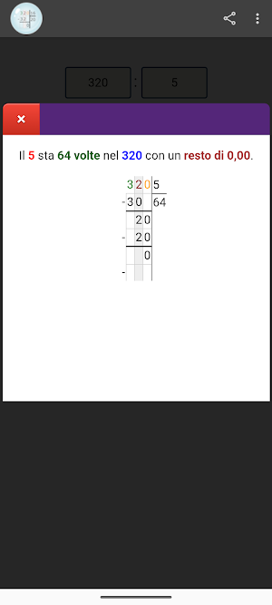Divisione in colonna Screenshot 0