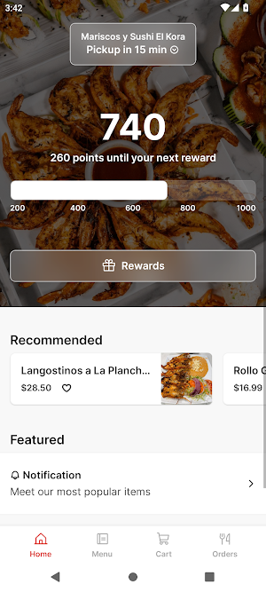 Mariscos y Sushi El Kora Screenshot 0