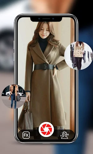 Long Coat Women Photo Editor Screenshot 1